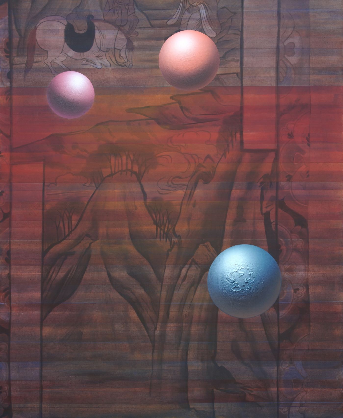 8.悬置六 布面丙烯 220x180cm