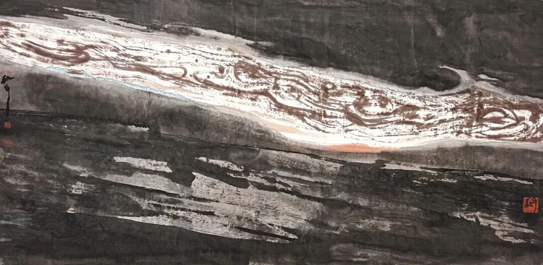 1 中国画《不尽长江万古流》周韶华 .jpg