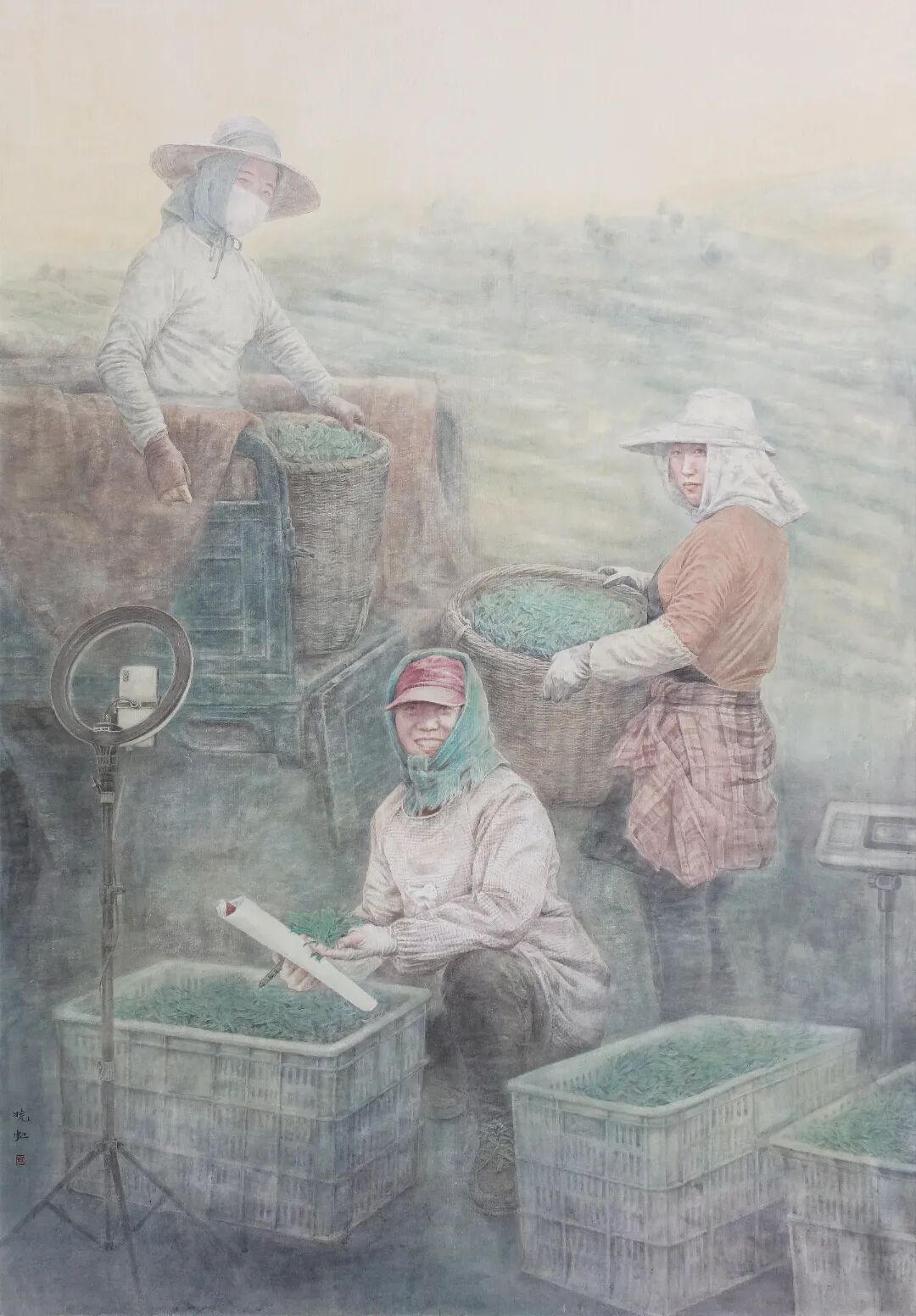 10 中国画《云上之春》谢晓红.jpg