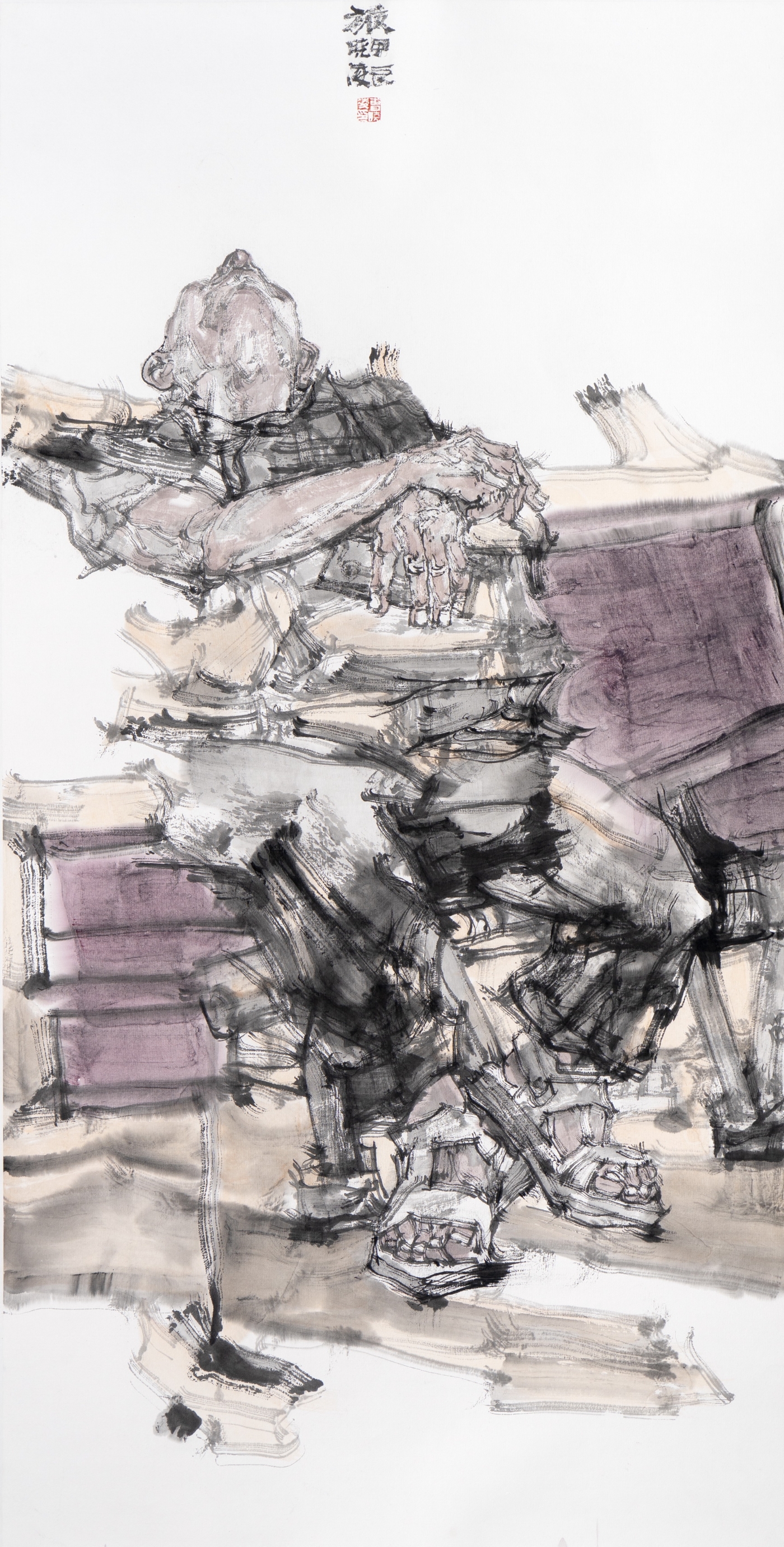 曹晓凌《旅》138cmx68cm