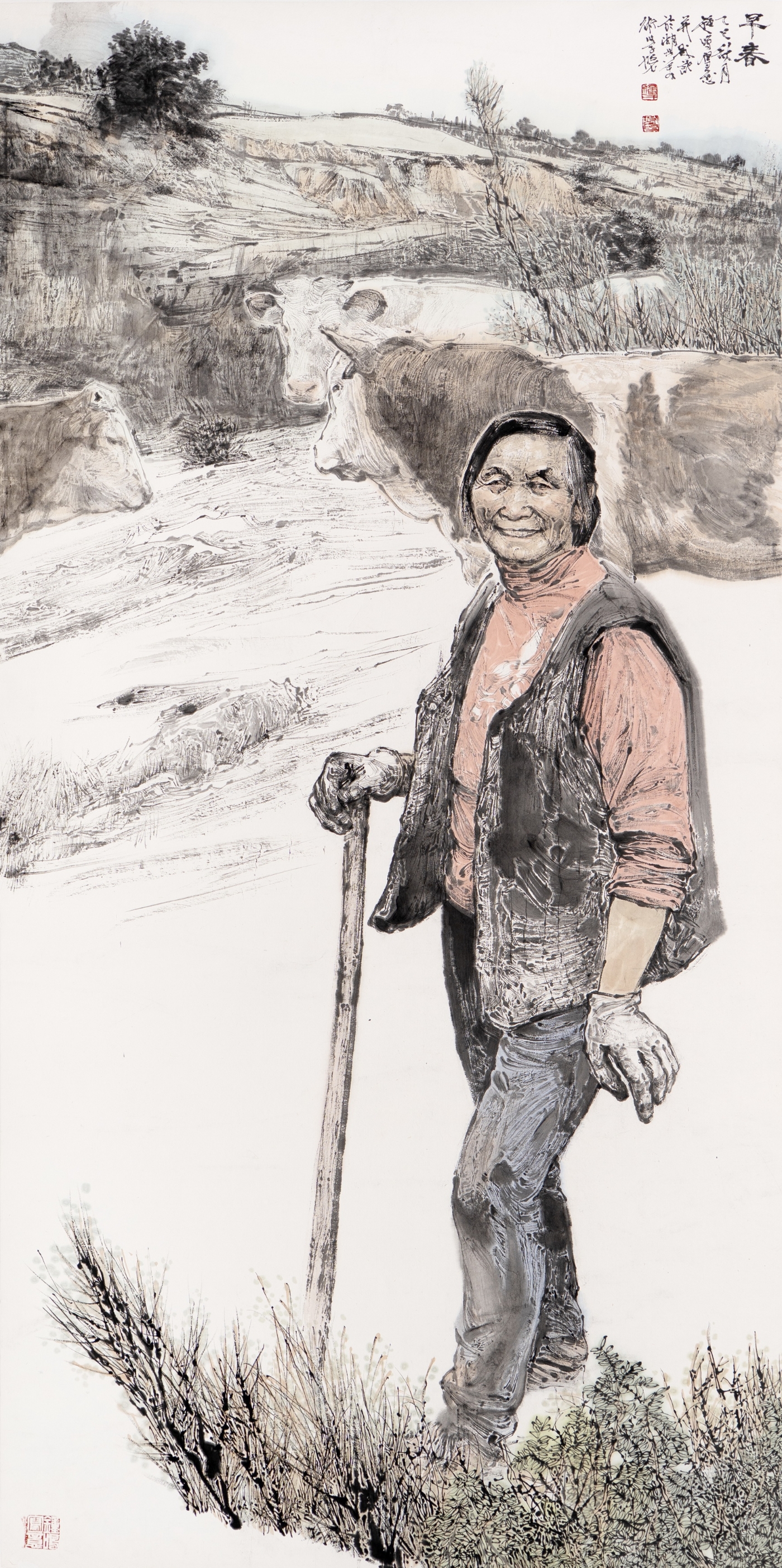 钟鸣《早春》180cmx96cm