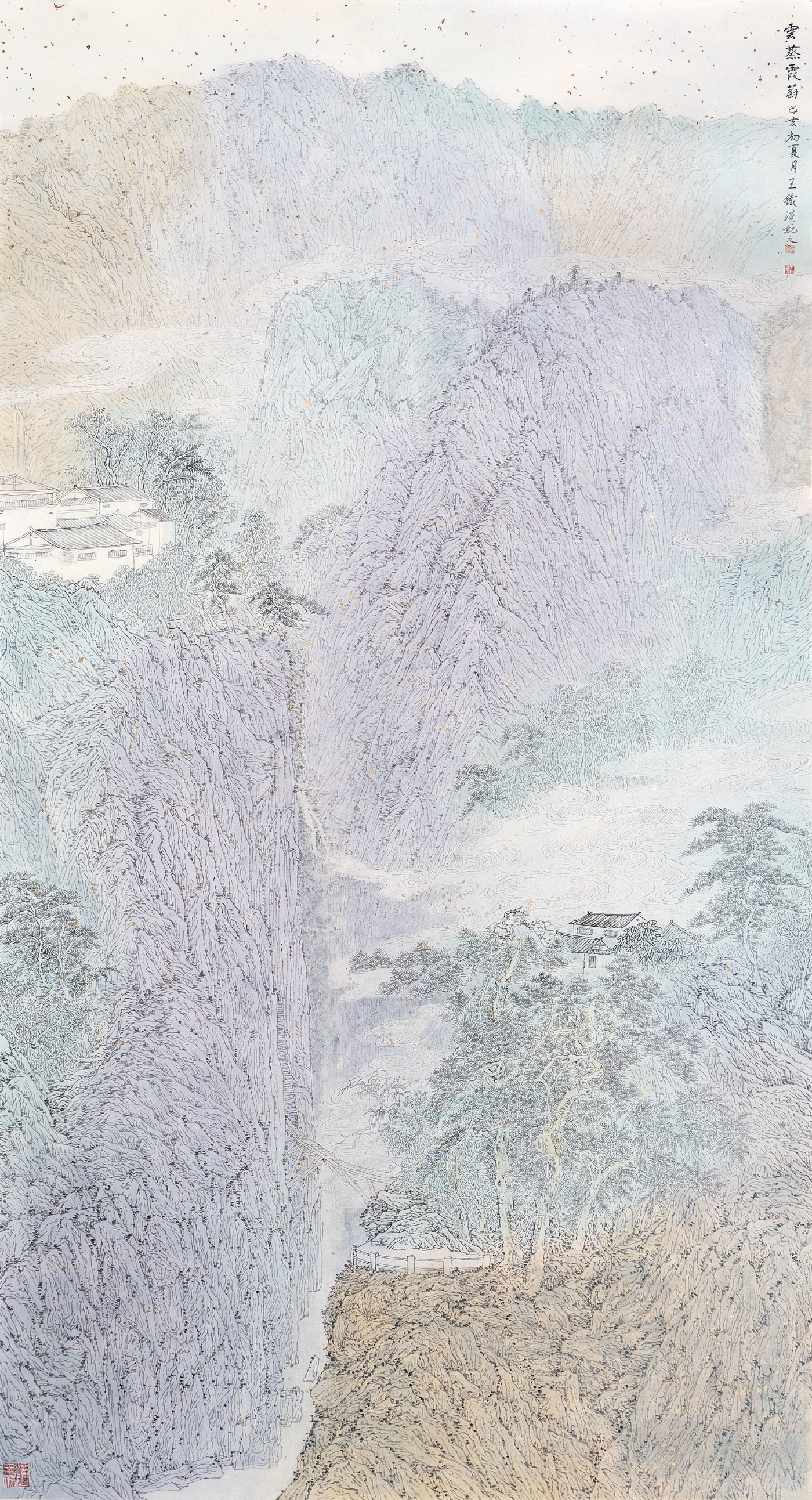 王铁汉《云蒸霞蔚》180cmx96cm
