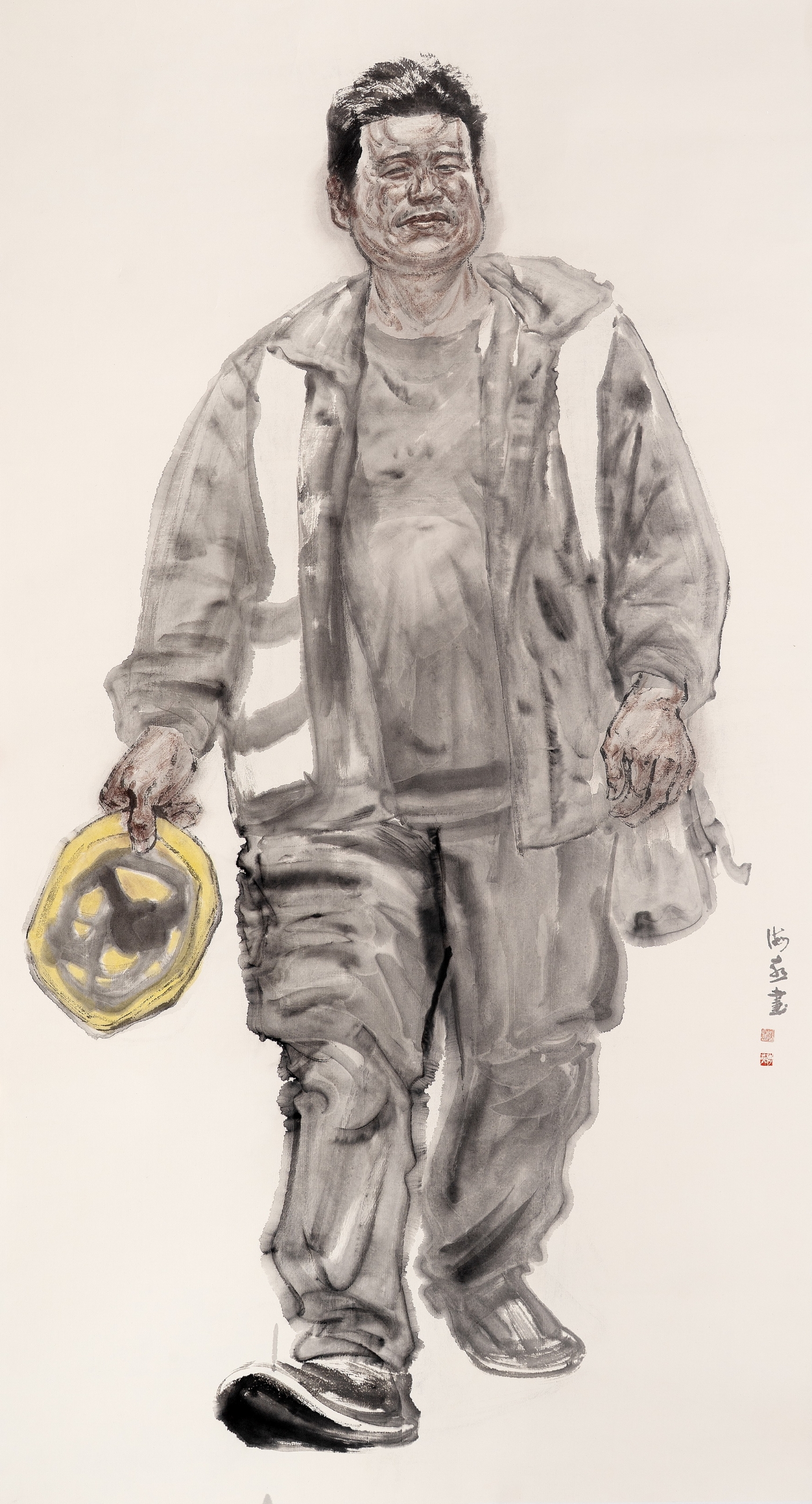 陈海燕《建设者》180cmx96cm