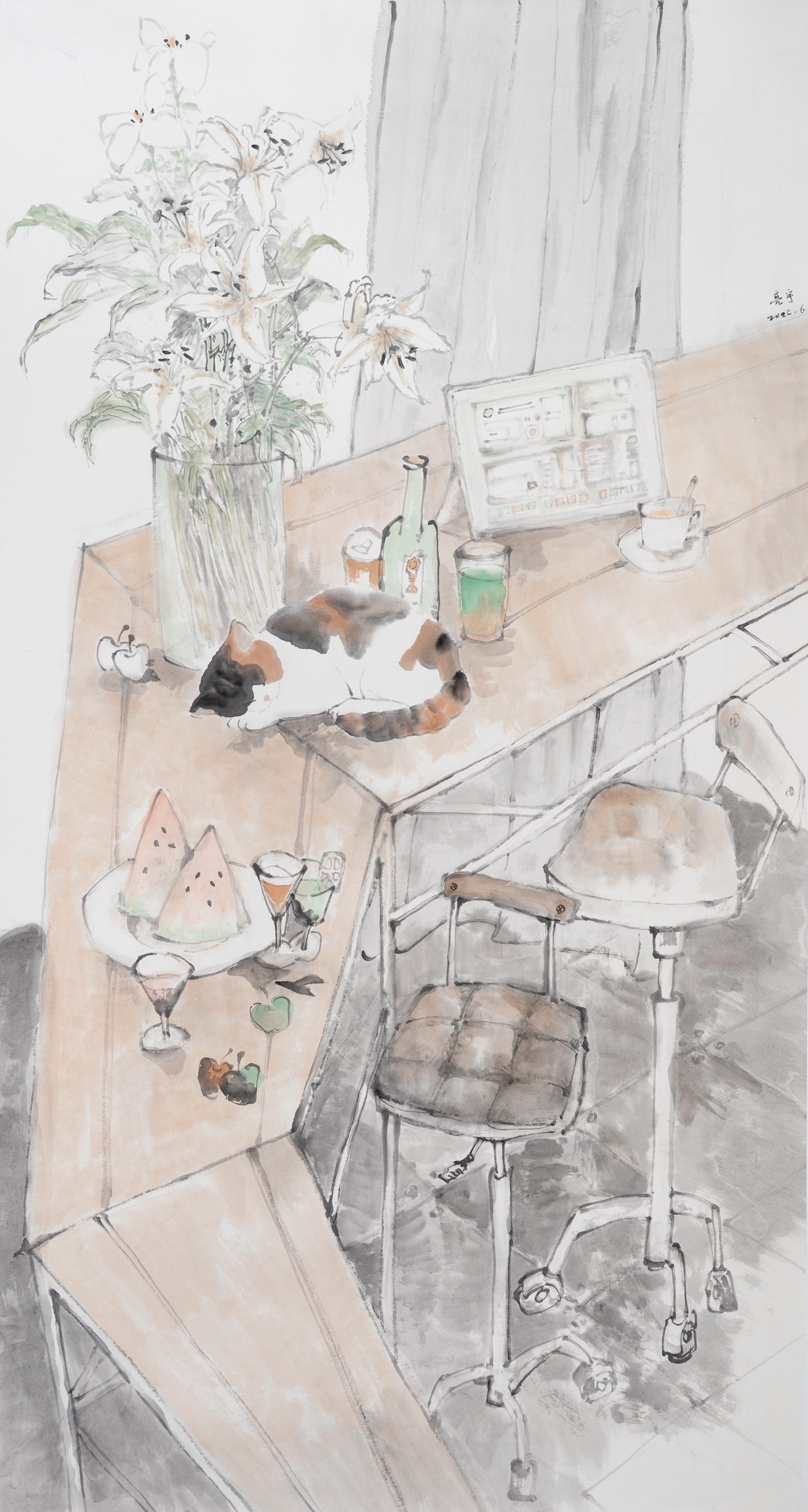 陈亮宇《澄夏》180cmx96cm