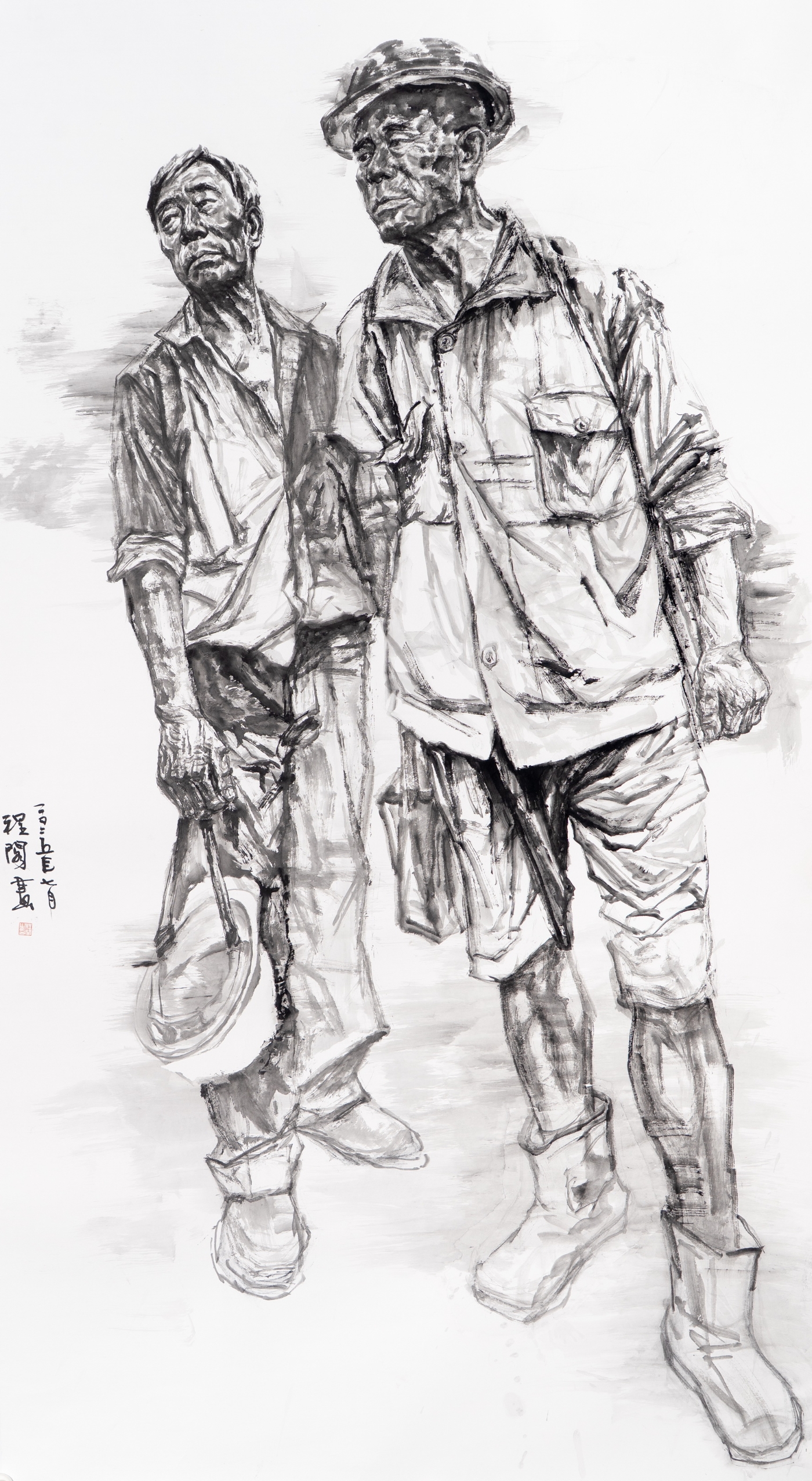 程阁《江潮筑梦人》180cmx96cm