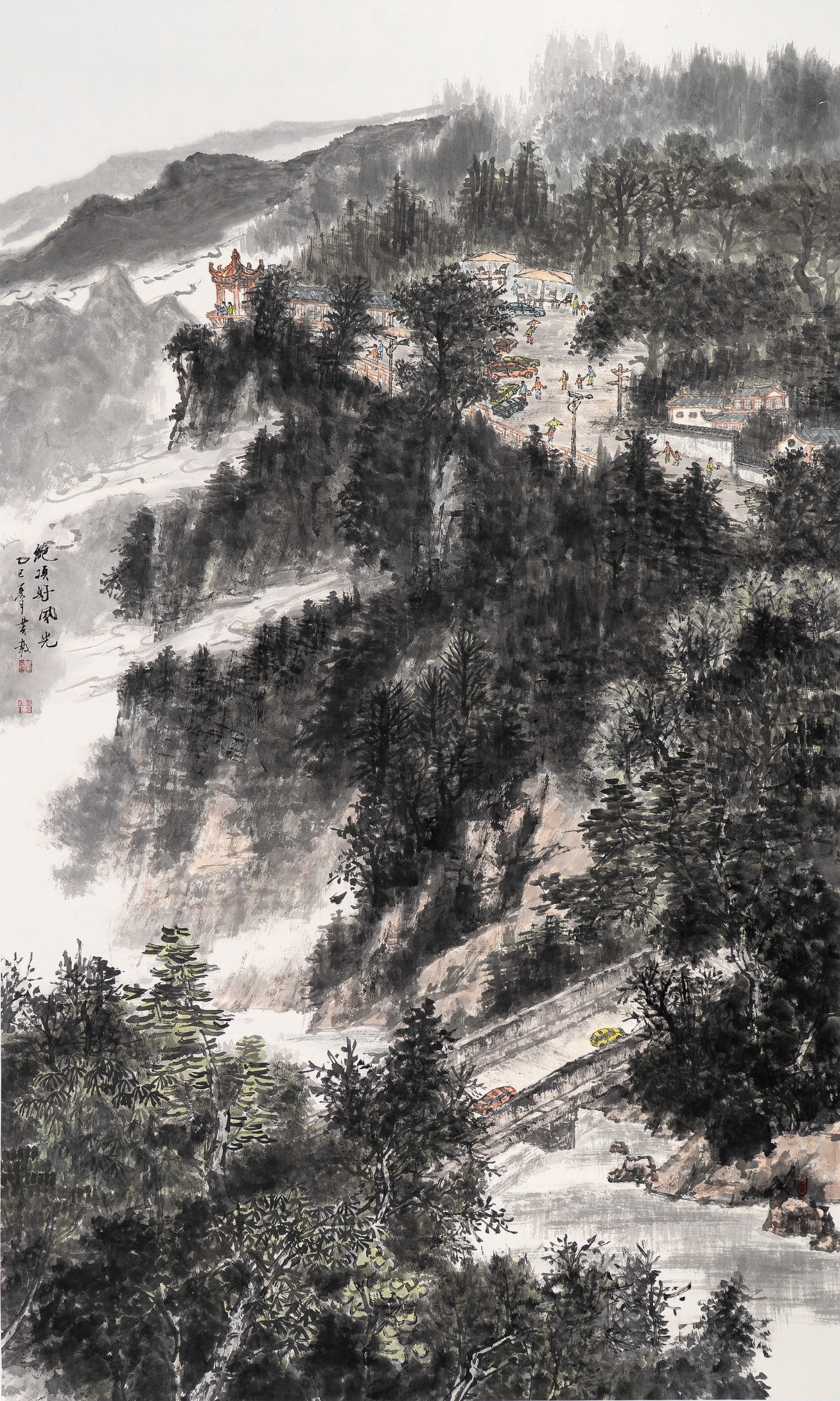 黄毅《绝顶好风光》180cmx96cm