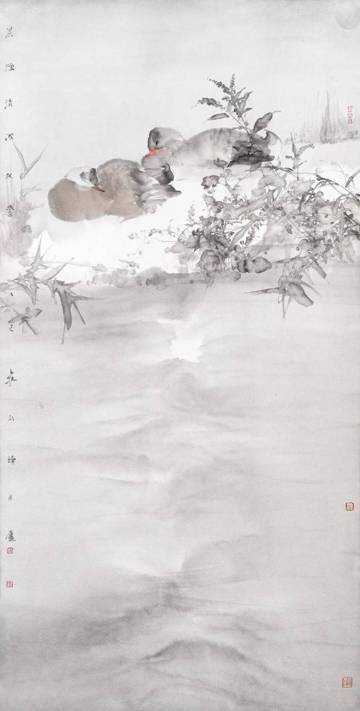 黄少牧《尘烟清波起》138cmx68cm.jpg