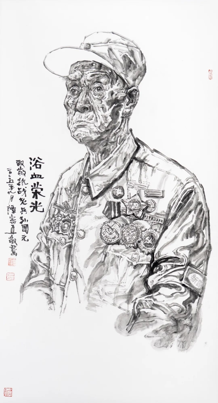 谭崇正《浴血荣光》138cmx68cm.jpg