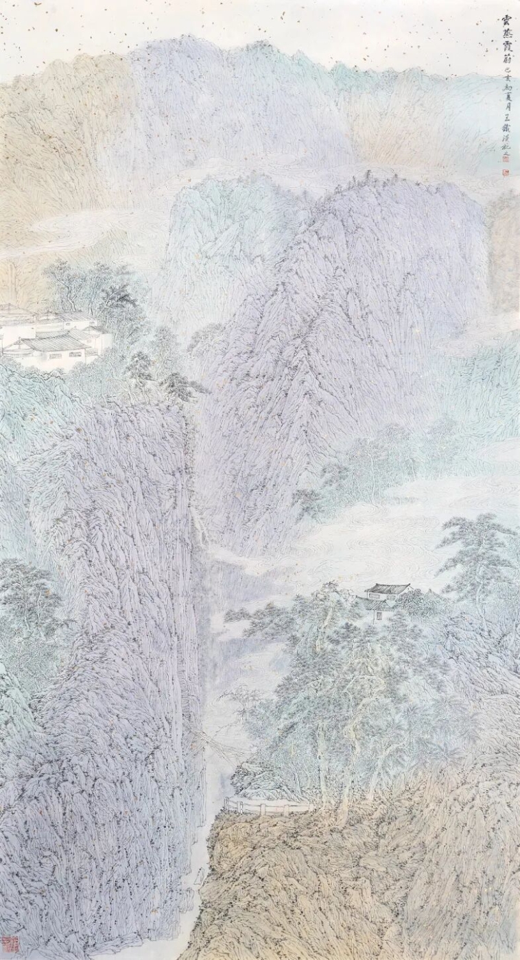 王铁汉《云蒸霞蔚》180cmx96cm.jpg